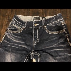 Men’s 33L BKE Black bootleg no9 jeans